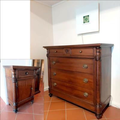 Gruppo genovese colore noce o bianco antico shabby